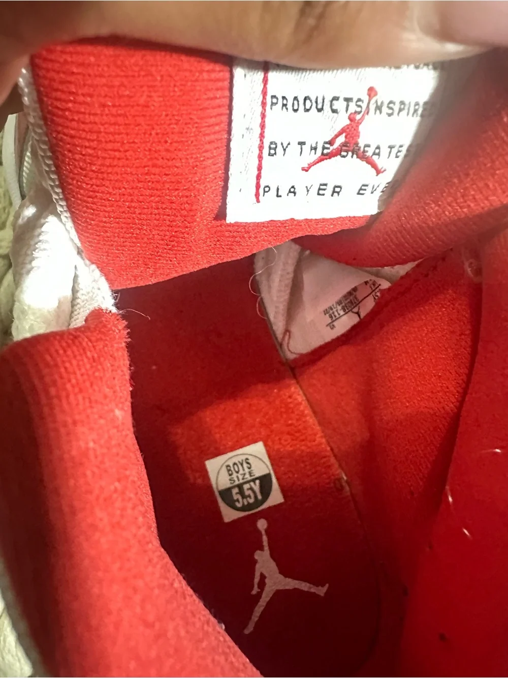 Jordan Kids High-Top Sneakers - White & Red